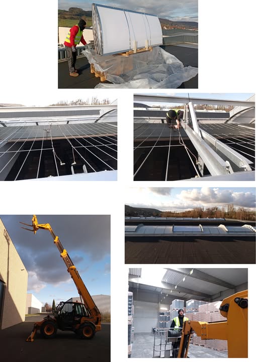 Remplacement de voûtes filantes en polycarbonate